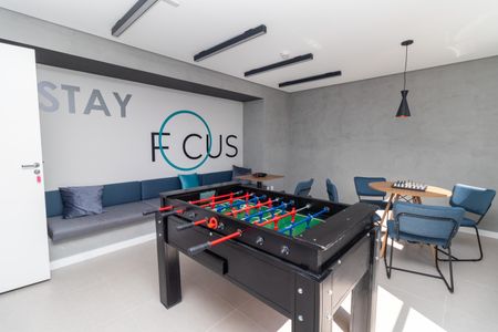 Apartamento à venda com 28m², 1 quarto e sem vaga Apartamento à venda com 28m², 1 quarto e sem vagaÁrea comum - Salão de Jogos