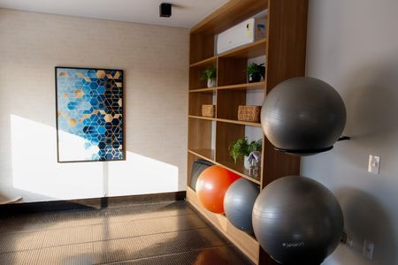 Apartamento à venda com 74m², 1 quarto e 2 vagas Apartamento à venda com 74m², 1 quarto e 2 vagasÁrea comum - Academia