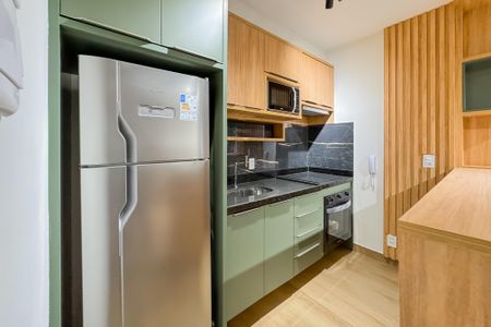 Studio à venda com 28m², 1 quarto e sem vaga Studio à venda com 28m², 1 quarto e sem vagaCozinha