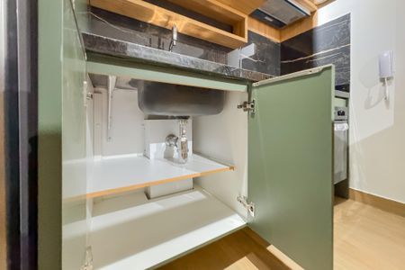 Studio à venda com 28m², 1 quarto e sem vaga Studio à venda com 28m², 1 quarto e sem vagaCozinha