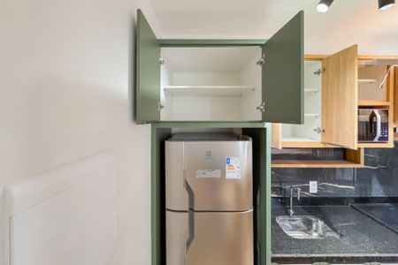 Studio à venda com 28m², 1 quarto e sem vaga Studio à venda com 28m², 1 quarto e sem vagaCozinha