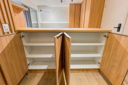 Studio à venda com 28m², 1 quarto e sem vaga Studio à venda com 28m², 1 quarto e sem vagaCozinha