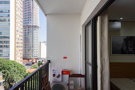 Studio à venda com 27m², 1 quarto e sem vagaVaranda