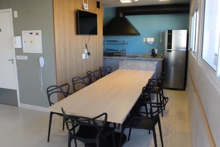 Studio à venda com 37m², 2 quartos e sem vagaÁrea comum - Salão de festas