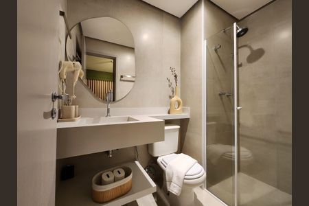 Apartamento à venda com 38m², 1 quarto e 1 vaga Apartamento à venda com 38m², 1 quarto e 1 vagaBanheiro da Suíte