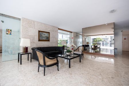 Apartamento para alugar com 108m², 2 quartos e 1 vagaHall social