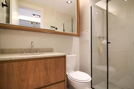 Studio para alugar com 27m², 1 quarto e sem vaga Studio para alugar com 27m², 1 quarto e sem vagaBanheiro