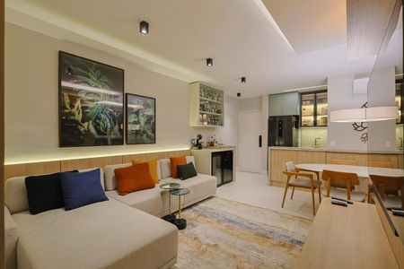 Apartamento à venda com 70m², 3 quartos e 2 vagasSala