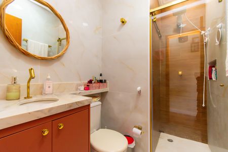 Casa de condomínio à venda com 76m², 2 quartos e 1 vagaBanheiro da Suíte 1