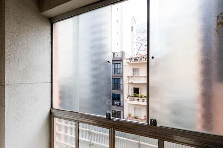 Varanda do Quarto de apartamento à venda com 1 quarto, 50m² em Vila Buarque, São Paulo