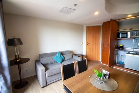 Sala de apartamento à venda com 1 quarto, 33m² em Brooklin, São Paulo