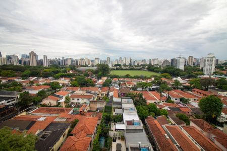Vista da Varanda de apartamento à venda com 1 quarto, 33m² em Brooklin, São Paulo