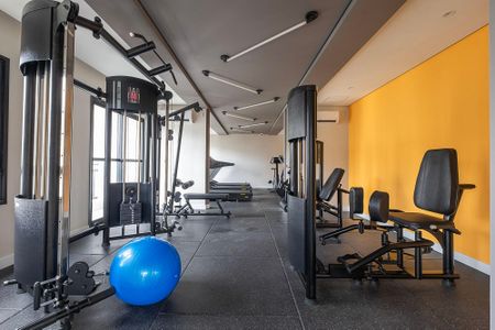 Studio à venda com 28m², 1 quarto e sem vaga Studio à venda com 28m², 1 quarto e sem vagaAcademia