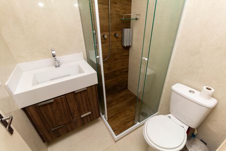 Apartamento à venda com 64m², 1 quarto e 1 vaga Apartamento à venda com 64m², 1 quarto e 1 vagaBanheiro da Suíte