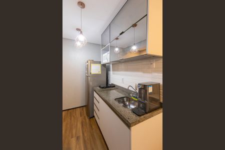 Apartamento à venda com 28m², 1 quarto e sem vaga Apartamento à venda com 28m², 1 quarto e sem vagaCozinha Conjugada