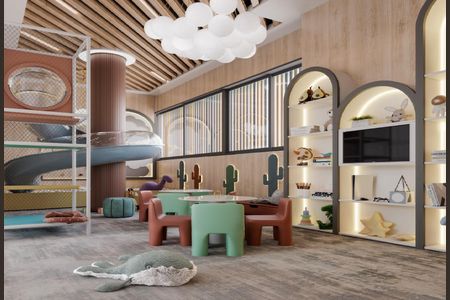 Apartamento à venda com 149m², 4 quartos e 3 vagas Apartamento à venda com 149m², 4 quartos e 3 vagasArea comum/ espço Kids