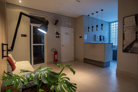 Studio para alugar com 37m², 1 quarto e sem vaga Studio para alugar com 37m², 1 quarto e sem vagaÁrea comum - Hall Social