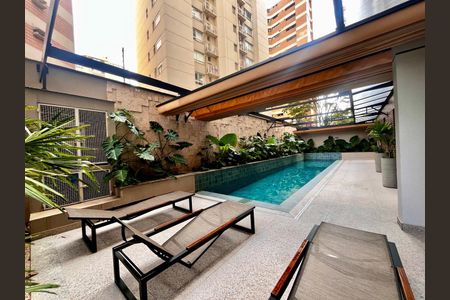 Apartamento à venda com 49m², 1 quarto e 2 vagas Apartamento à venda com 49m², 1 quarto e 2 vagasÁrea comum - Piscina