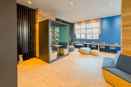 Apartamento à venda com 46m², 1 quarto e 1 vaga Apartamento à venda com 46m², 1 quarto e 1 vagaÁrea comum - Coworking