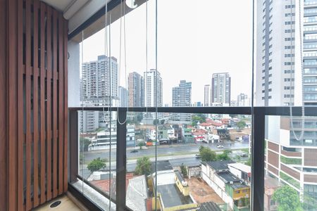 Varanda da Sala de apartamento para alugar com 1 quarto, 31m² em Jardim das Acacias, São Paulo