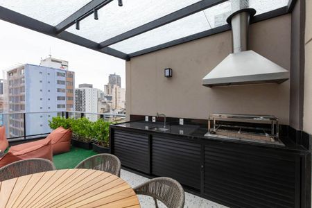 Studio para alugar com 33m², 1 quarto e sem vaga Studio para alugar com 33m², 1 quarto e sem vagaÁrea comum - Churrasqueira