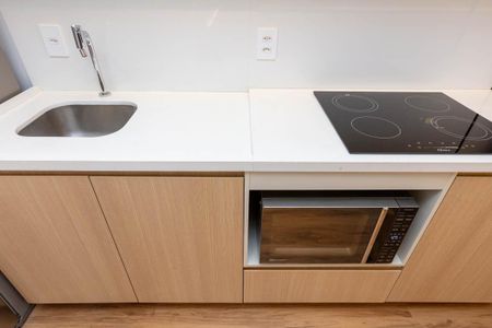 Studio para alugar com 33m², 1 quarto e sem vaga Studio para alugar com 33m², 1 quarto e sem vagaCozinha