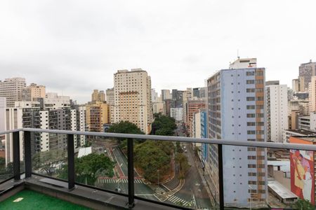 Studio para alugar com 29m², 1 quarto e sem vaga Studio para alugar com 29m², 1 quarto e sem vagaÁrea comum - Vista da Churrasqueira