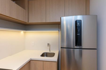 Studio para alugar com 29m², 1 quarto e sem vaga Studio para alugar com 29m², 1 quarto e sem vagaCozinha