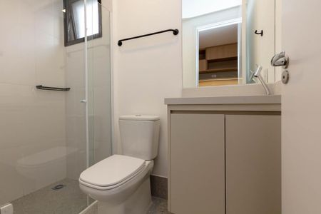 Studio para alugar com 29m², 1 quarto e sem vaga Studio para alugar com 29m², 1 quarto e sem vagaBanheiro