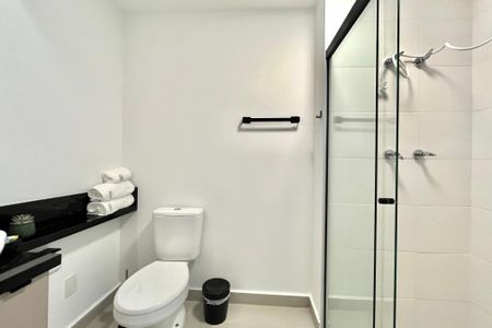 Studio para alugar com 26m², 1 quarto e sem vaga Studio para alugar com 26m², 1 quarto e sem vagaBanheiro