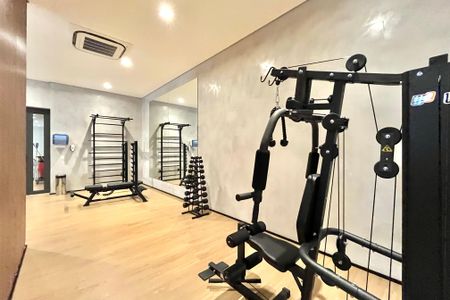 Studio para alugar com 26m², 1 quarto e sem vaga Studio para alugar com 26m², 1 quarto e sem vagaÁrea comum - Academia