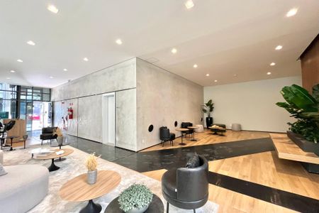 Studio para alugar com 26m², 1 quarto e sem vaga Studio para alugar com 26m², 1 quarto e sem vagaHall social