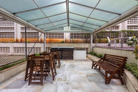 Apartamento à venda com 30m², 1 quarto e 1 vagaChurrasqueira