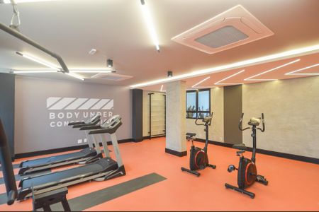 Apartamento à venda com 25m², 1 quarto e 1 vaga Apartamento à venda com 25m², 1 quarto e 1 vagaÁrea comum - Academia