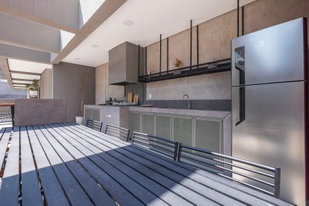 Studio para alugar com 25m², 1 quarto e sem vaga Studio para alugar com 25m², 1 quarto e sem vagaÁrea comum - Churrasqueira