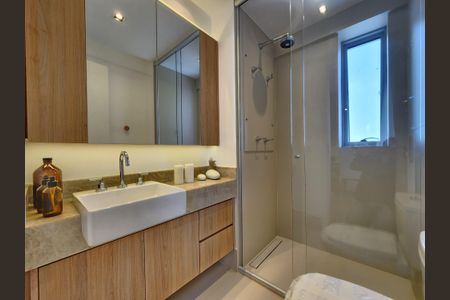 Apartamento à venda com 75m², 2 quartos e 2 vagas Apartamento à venda com 75m², 2 quartos e 2 vagasBanheiro da Suíte 1