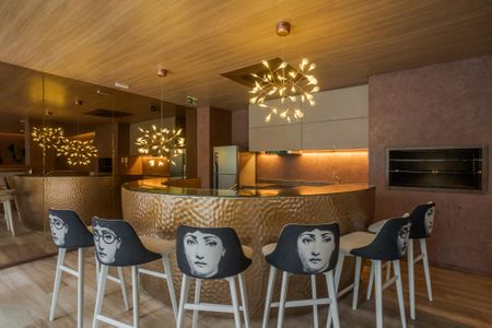 Studio para alugar com 28m², 1 quarto e 1 vaga Studio para alugar com 28m², 1 quarto e 1 vagaÁrea comum - Salão de festas