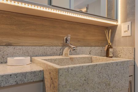 Studio para alugar com 28m², 1 quarto e 1 vaga Studio para alugar com 28m², 1 quarto e 1 vagaBanheiro