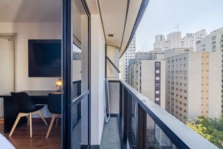 Studio à venda com 26m², 1 quarto e 1 vagaVaranda