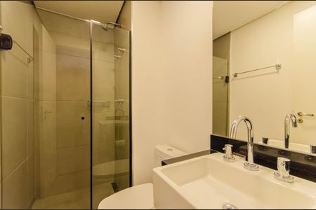 Studio para alugar com 25m², 1 quarto e sem vaga Studio para alugar com 25m², 1 quarto e sem vagaBanheiro