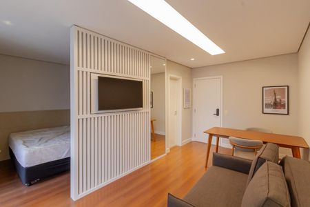 Sala de apartamento para alugar com 1 quarto, 44m² em Moema, São Paulo
