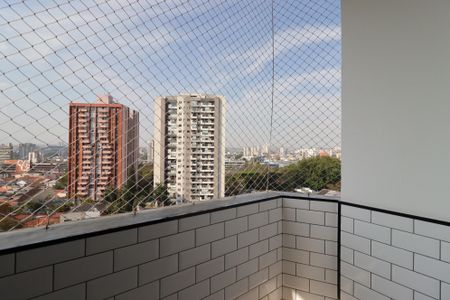 Varanda da Sala de apartamento à venda com 4 quartos, 137m² em Vila Assunção, Santo André