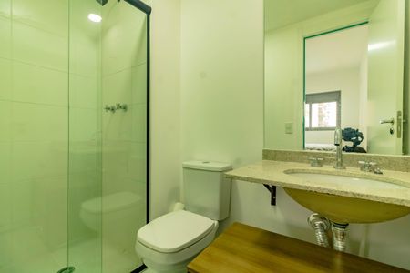 Banheiro Social de apartamento para alugar com 1 quarto, 40m² em Jardim Prudência, São Paulo