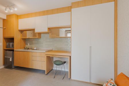 Studio à venda com 26m², 1 quarto e sem vagaCozinha