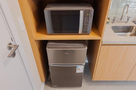 Studio à venda com 26m², 1 quarto e sem vagaCozinha