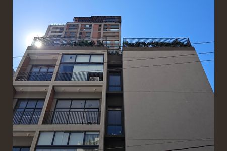 Studio para alugar com 27m², 1 quarto e sem vaga Studio para alugar com 27m², 1 quarto e sem vagaFachada