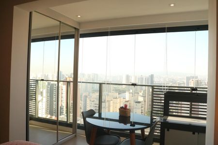 Studio para alugar com 28m², 1 quarto e sem vagaVaranda