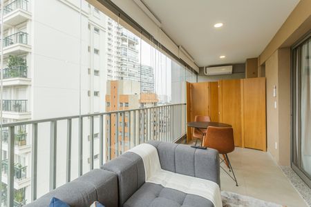 Studio à venda com 39m², 1 quarto e sem vagaVaranda