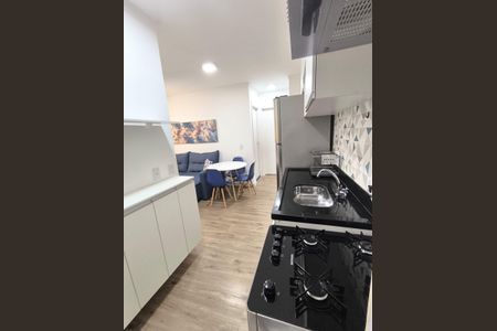 Apartamento para alugar com 36m², 2 quartos e sem vaga Apartamento para alugar com 36m², 2 quartos e sem vagaCozinha e Área de Serviço