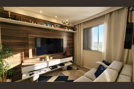 Apartamento à venda com 76m², 2 quartos e 2 vagas Apartamento à venda com 76m², 2 quartos e 2 vagasSala